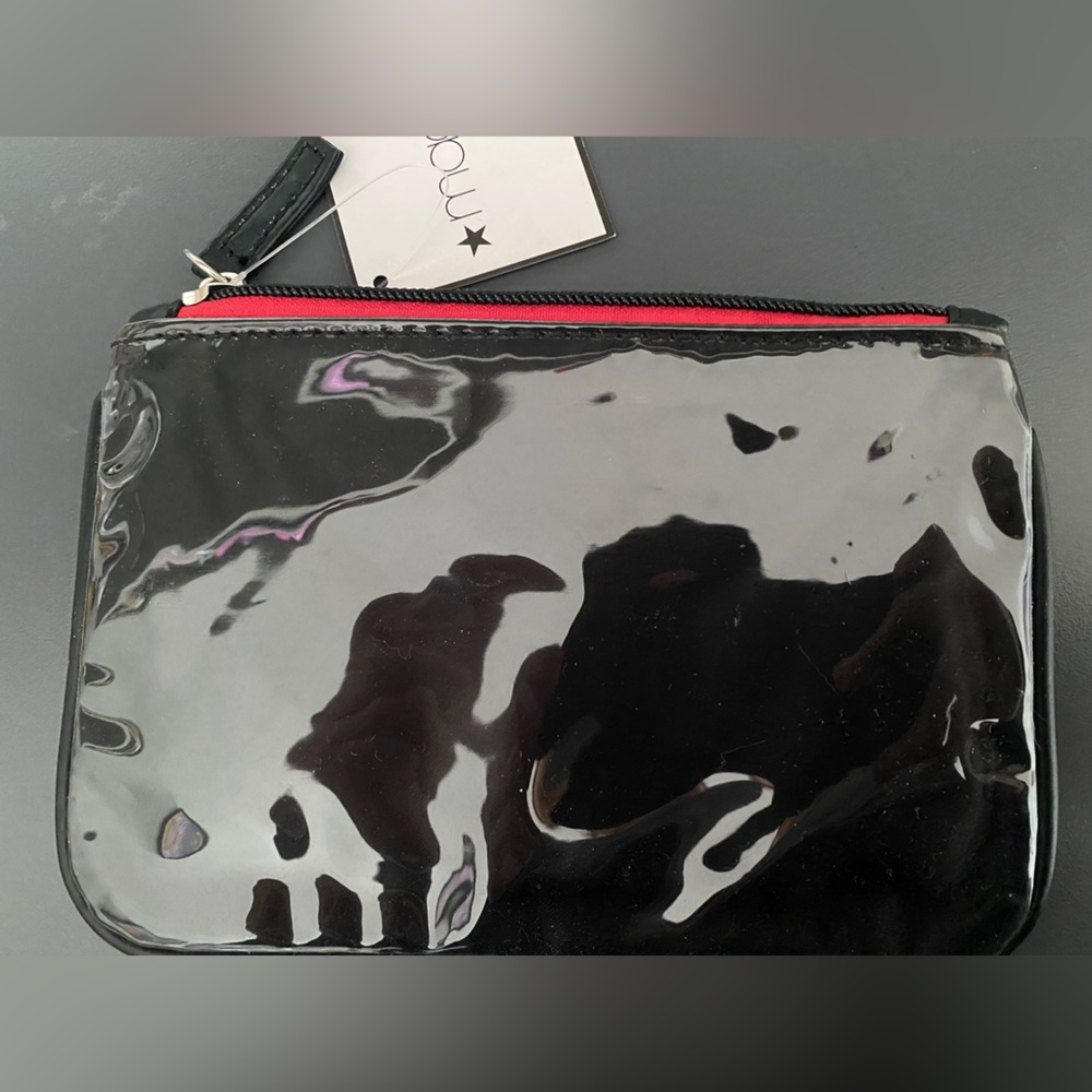Macy’s Clinique mini lipstick makeup bag pouch floral fabric plastic NWT - Picture 2 of 5
